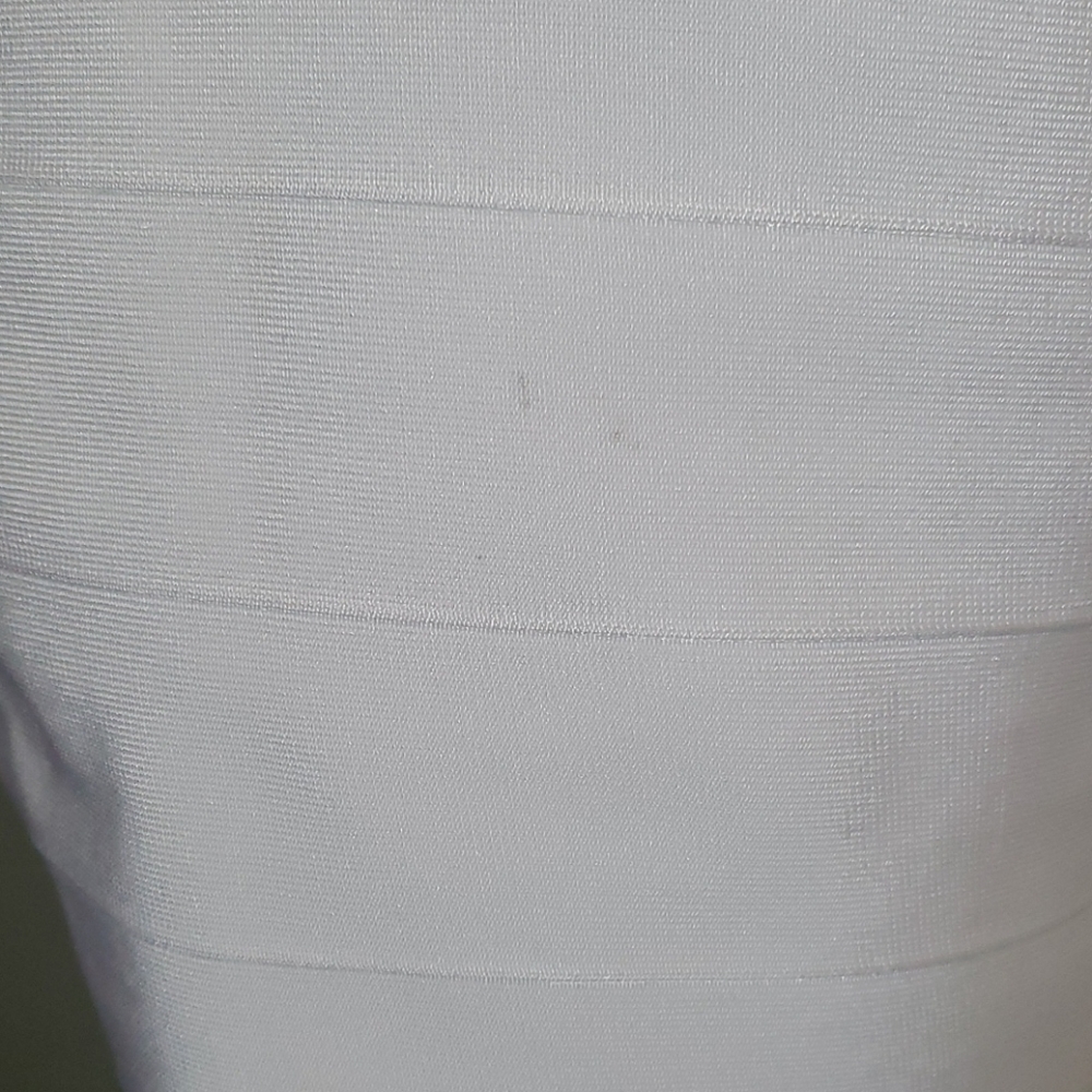 Fashion Nova White “Normandy” Bandage Midi Dress – Size M - Picture 4 of 7